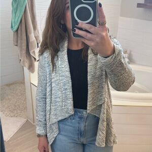 Hollister Women's Light Gray Cardigan